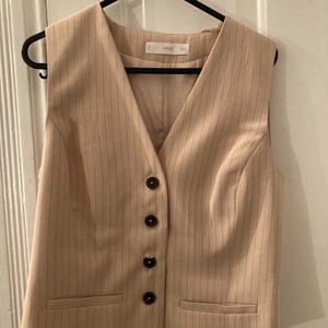 MANGO MNG Pinstriped Vest